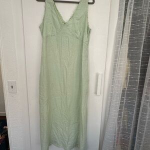 Laura Ashley Mint Green linen dress